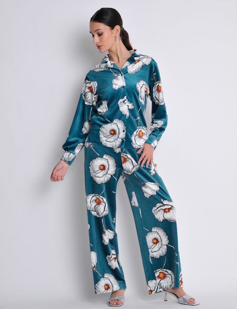 Marks and spencer velvet trousers outlet