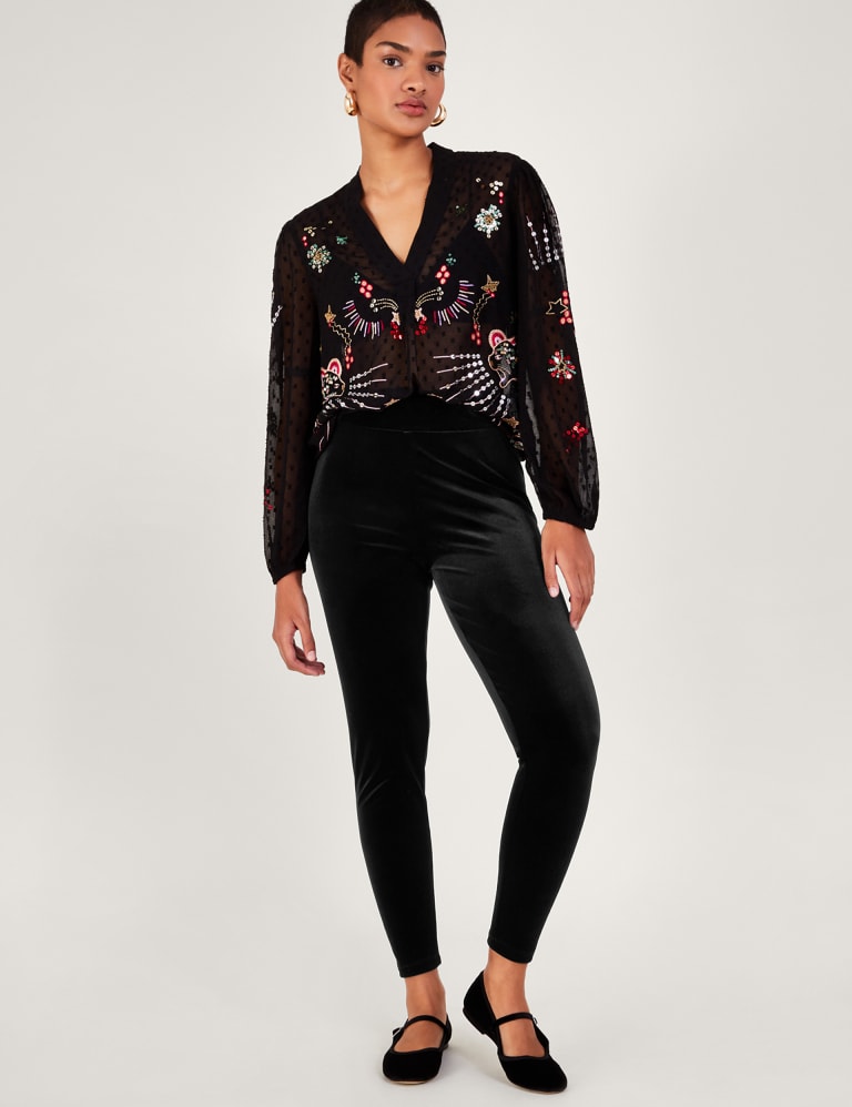 Velvet leggings marks and spencers 2025