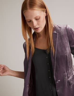 Silk velvet store jacket