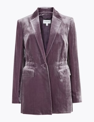 Marks and spencer velvet on sale blazer