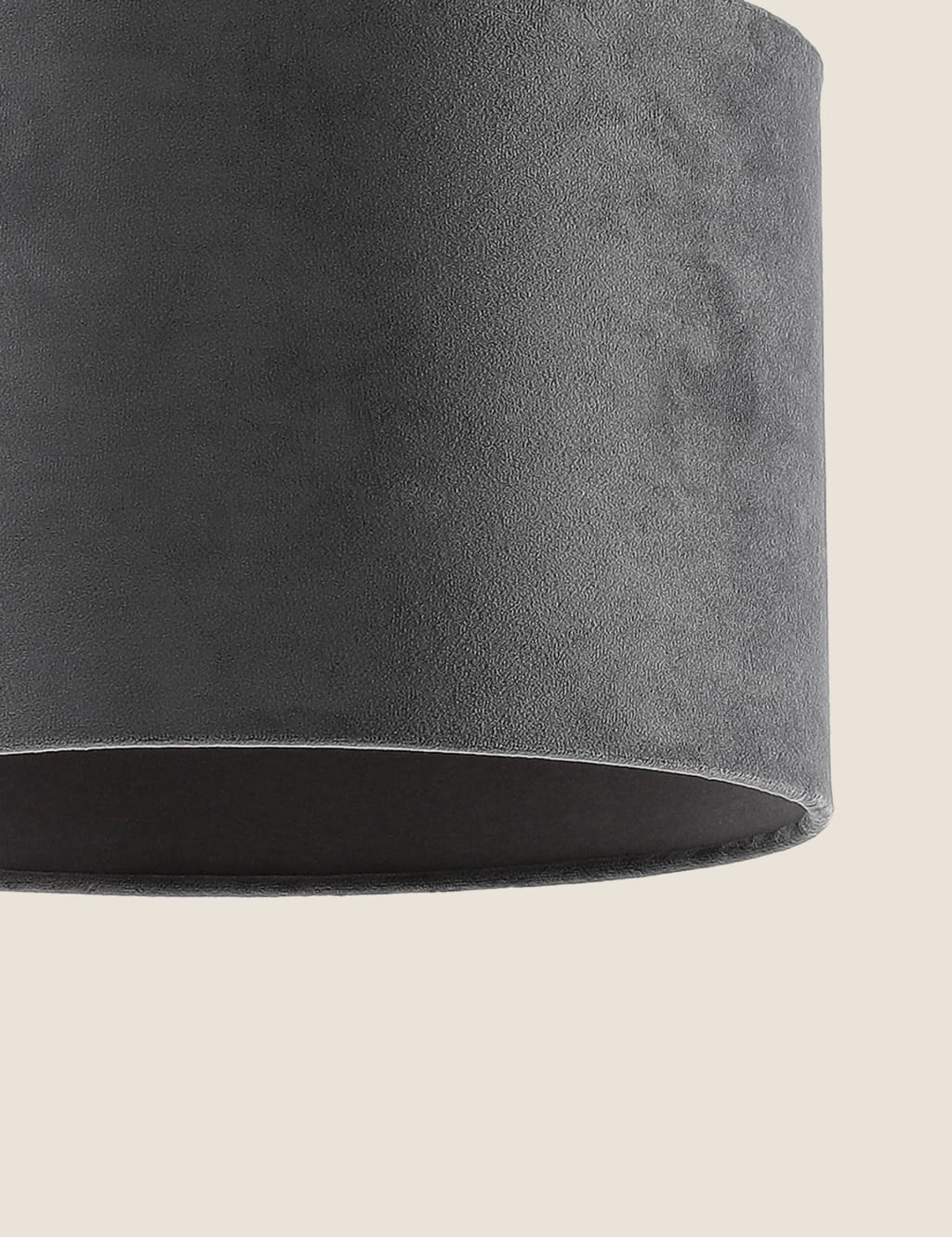 Grey 2024 velvet lampshade