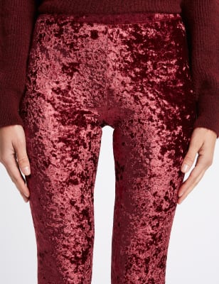 Red Velvet Leggings