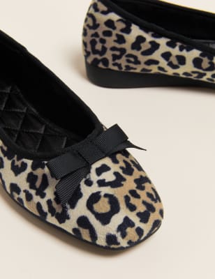 Girls animal print slippers hot sale