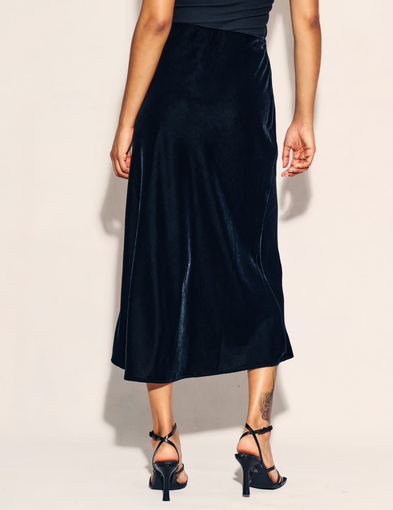 Velvet skirt shop m&s