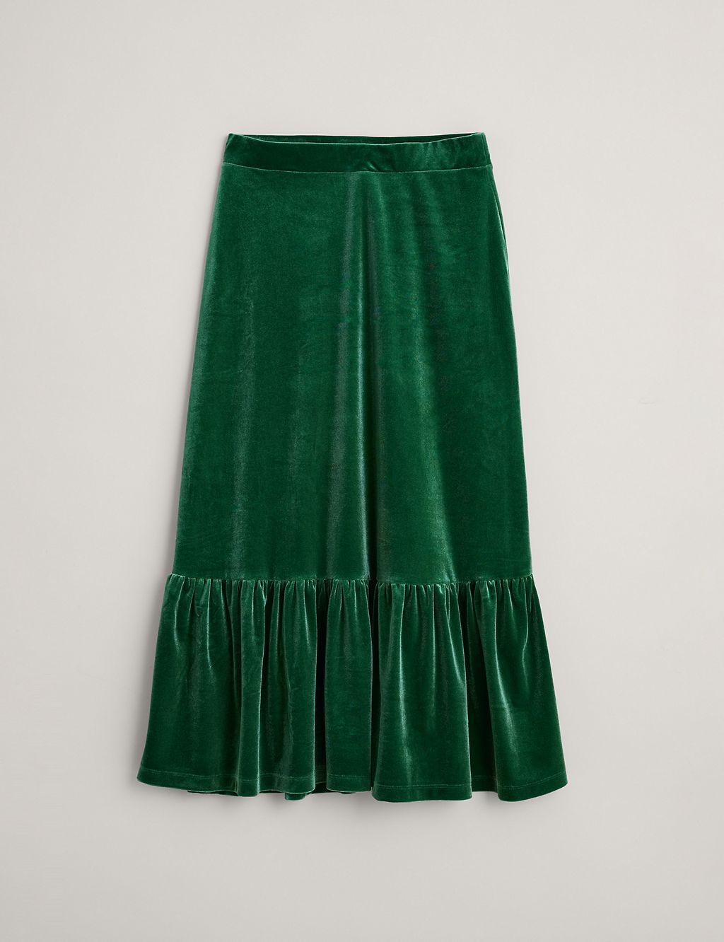 Velvet Midi Tiered Skirt 1 of 5