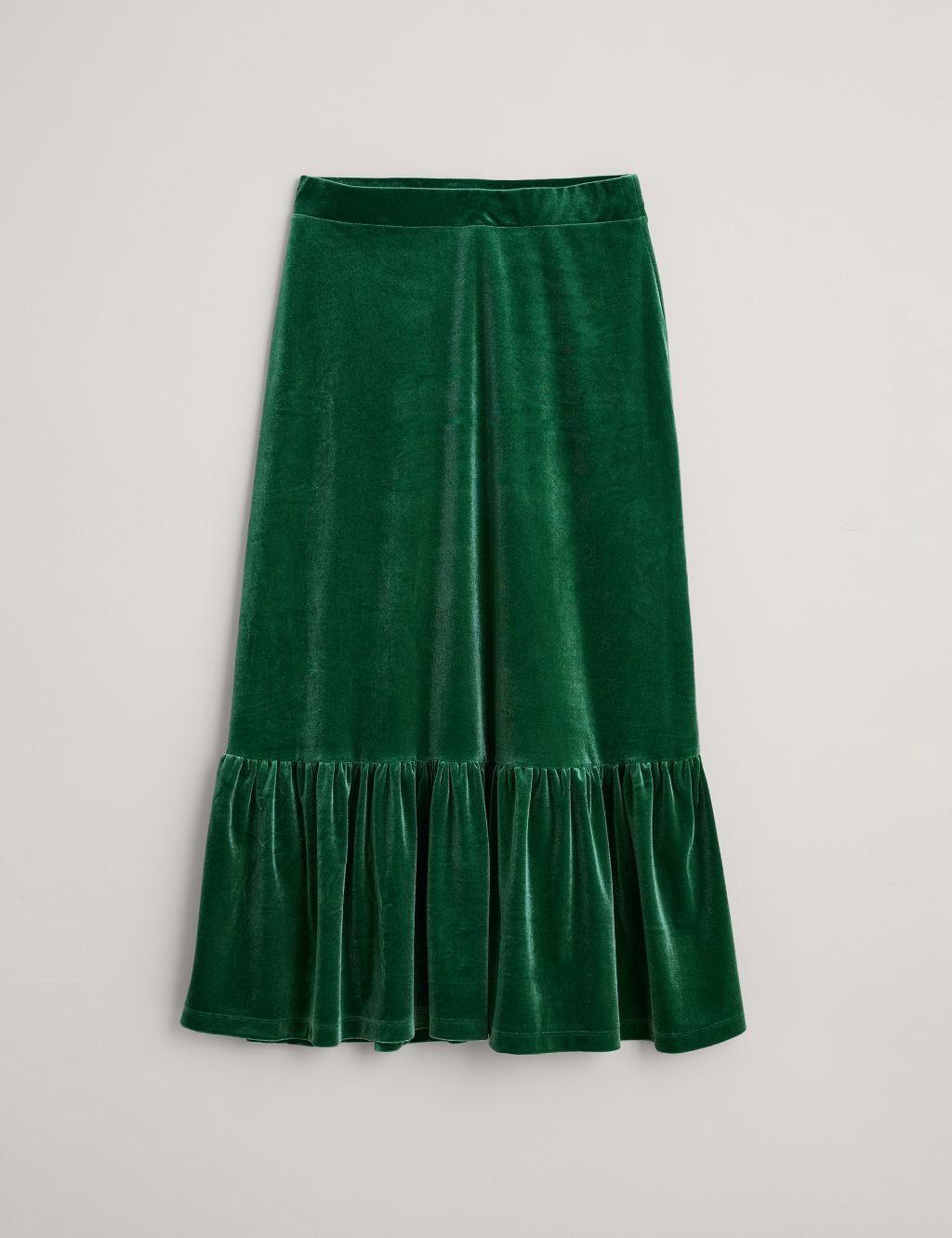 Velvet Midi Tiered Skirt 1 of 5