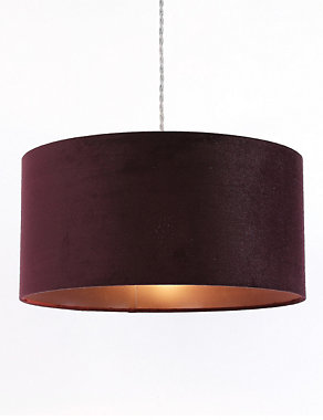Velvet Oversized Ceiling Lamp Shade Image 2 of 6