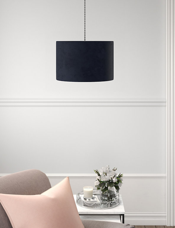 Velvet Oversized Ceiling Lamp Shade M S, Living Room Lamp Shades Next