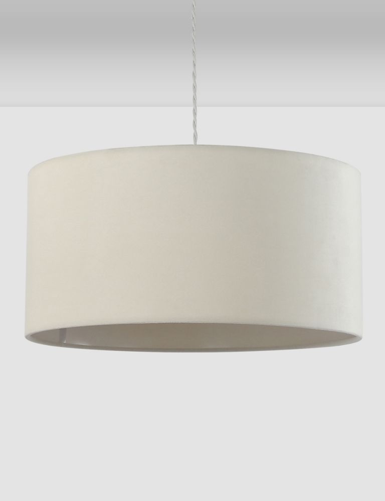 Velvet Oversized Ceiling Lamp Shade 1 of 4