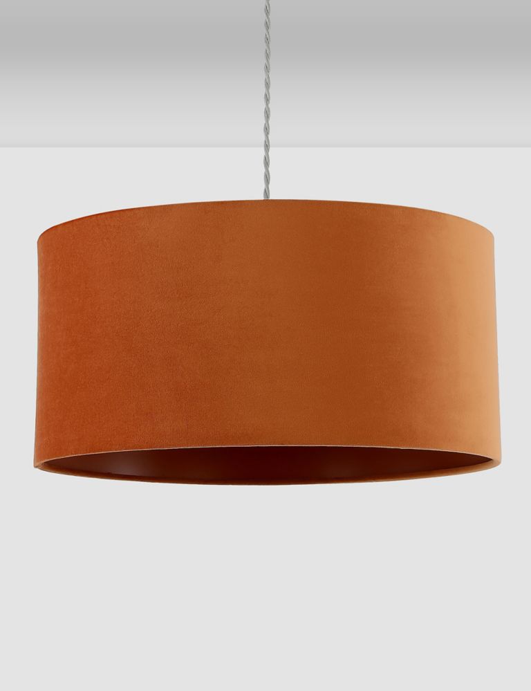Velvet Oversized Ceiling Lamp Shade 1 of 6