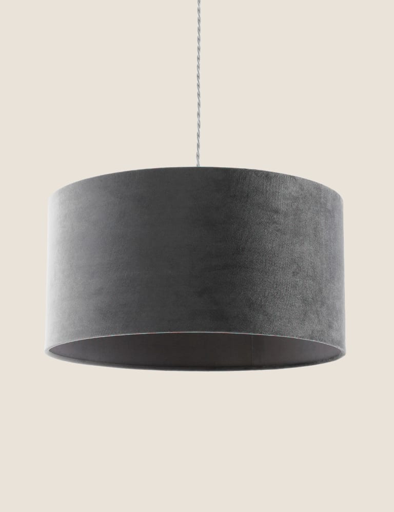 Champagne crushed velvet clearance light shade