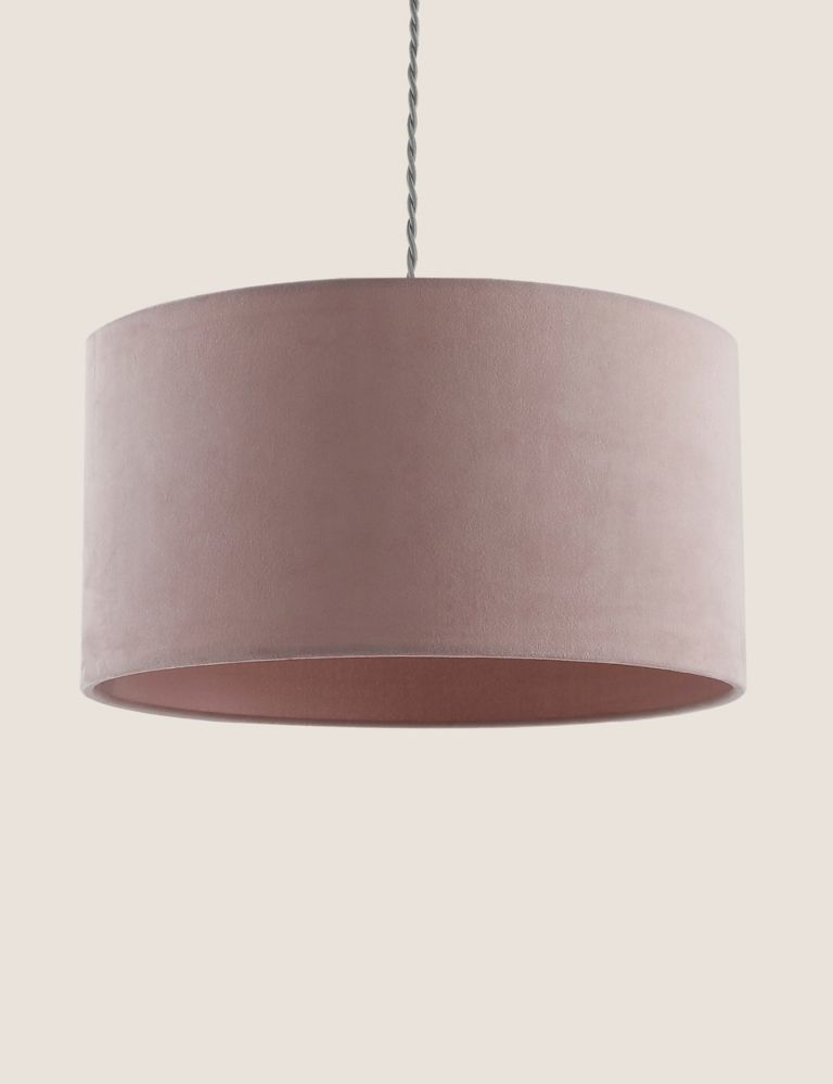 Velvet Oversized Ceiling Lamp Shade 1 of 5