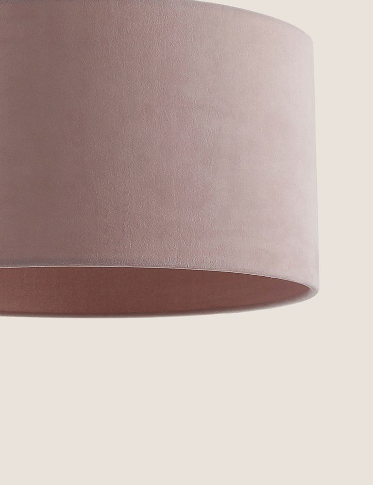 Velvet Oversized Ceiling Lamp Shade 4 of 5