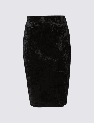 Velvet pencil 2025 skirt uk