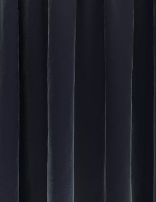 Velvet Pencil Pleat Ultra Temperature Smart Curtains Image 2 of 9