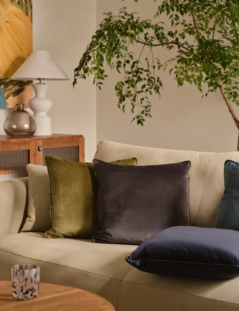 Marks and new arrivals spencer green cushions