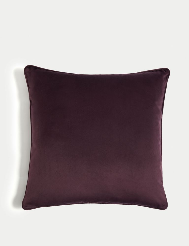 Velvet Piped Cushion 1 of 4