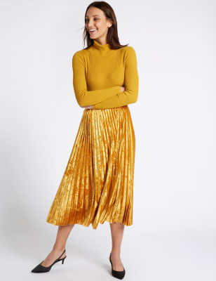 Mustard skirt 2025 marks and spencer