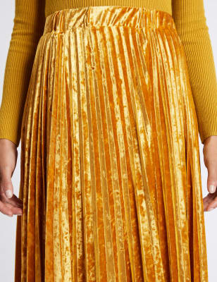 Metallic skirt cheap m&s