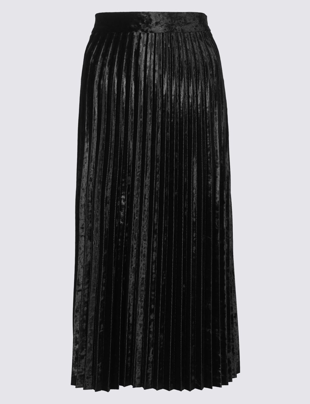Velvet Pleated Midi Skirt | M&S Collection | M&S