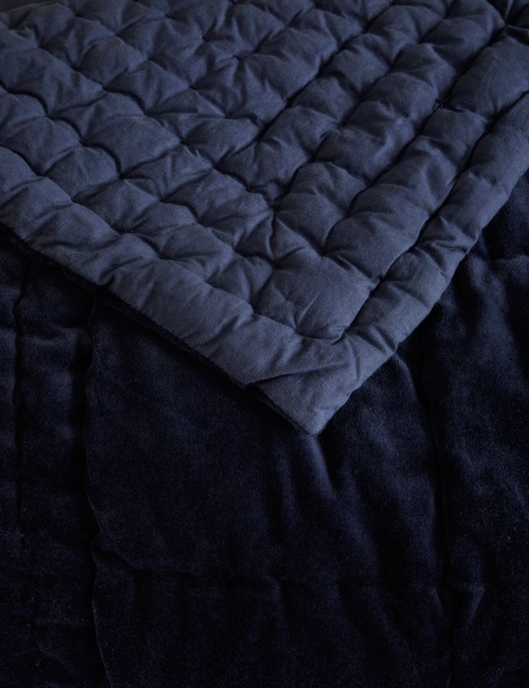 Velvet Quilted Bedspread 2 of 3