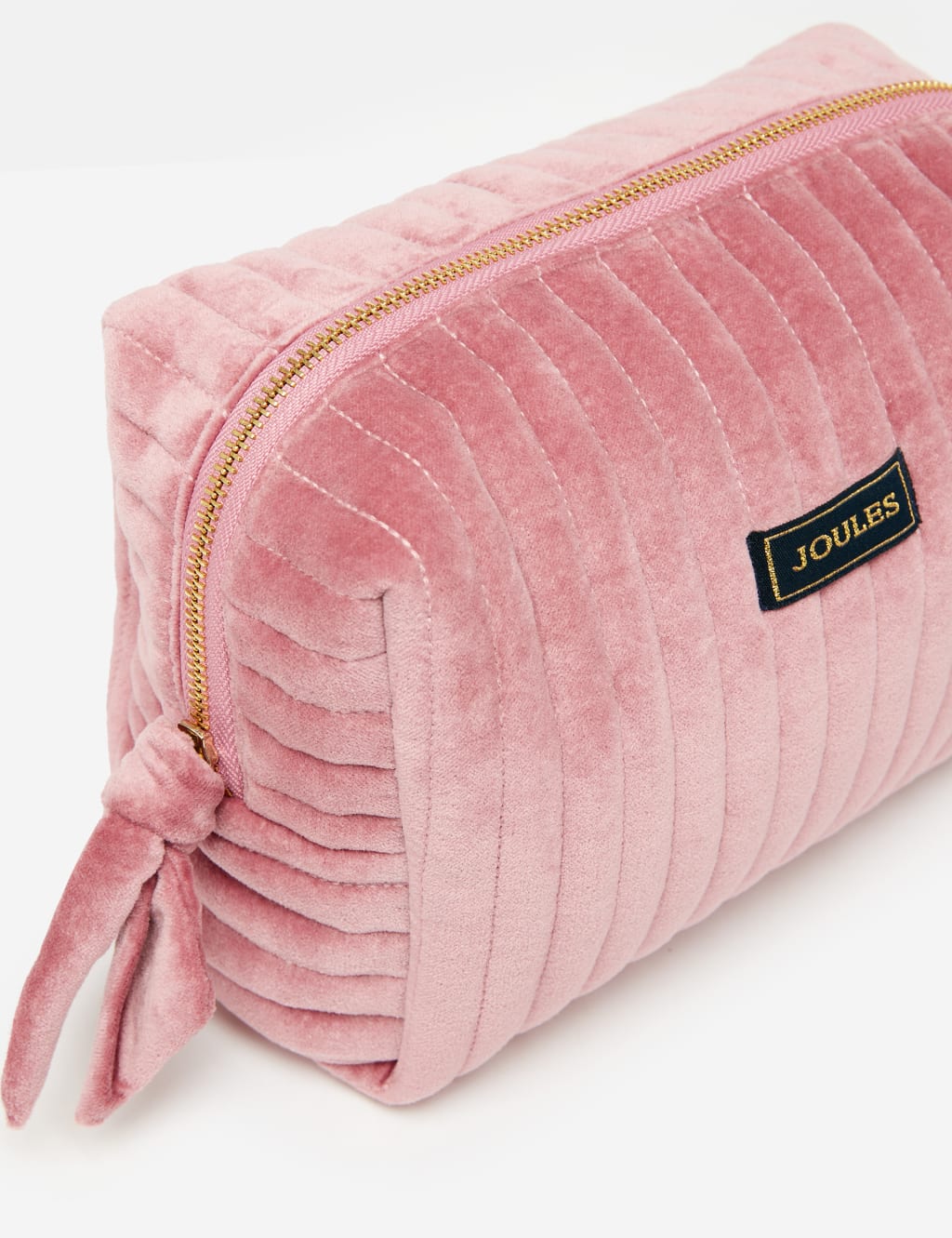 Velvet Quilted Pouch Joules M&S