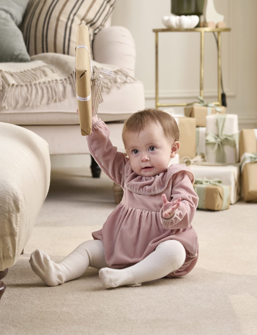 Velvet Romper (02 Yrs) Mamas & Papas M&S