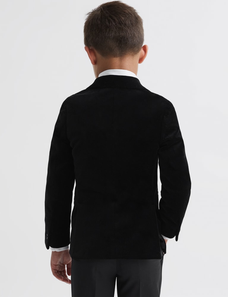 Velvet Single Breasted Blazer (3-14 Yrs) 4 of 5