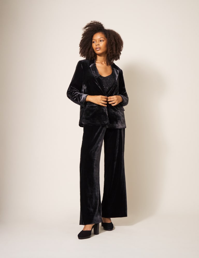 White stuff top velvet tunic