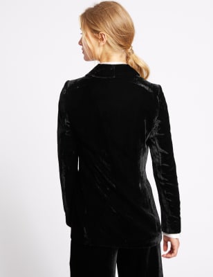 Marks and spencer on sale black velvet jacket