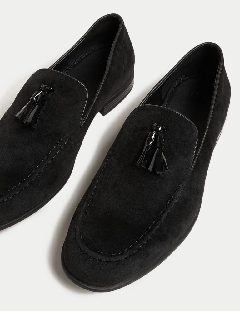 Velvet Slip On Loafers