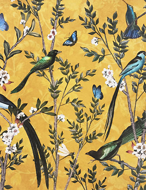 Velvet Spring Bird Cushion Image 2 of 4