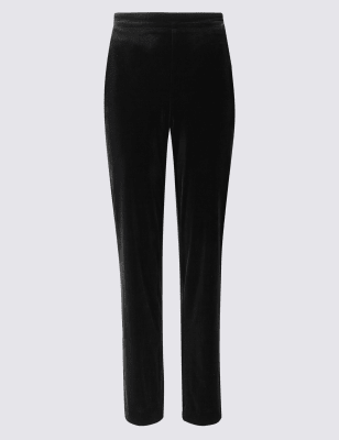 Crushed velvet trousers, Women's trousers