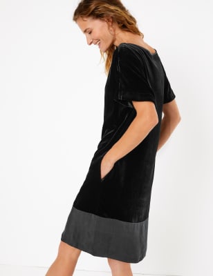 velvet t shirt dress