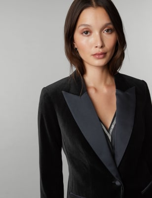 Marks and spencer hot sale ladies velvet jacket