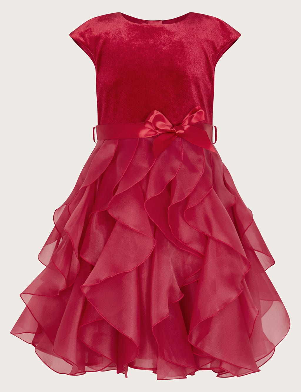 Red velvet dress monsoon top