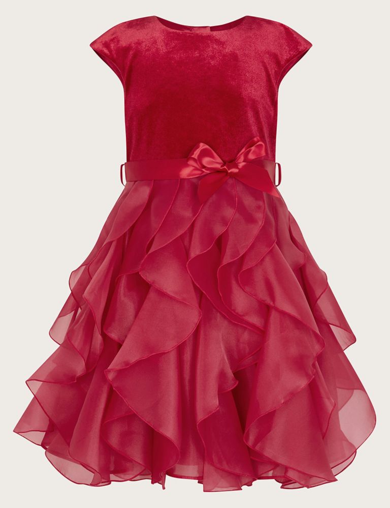 Velvet Tulle Occasion Dress (3-15 Yrs) 1 of 3