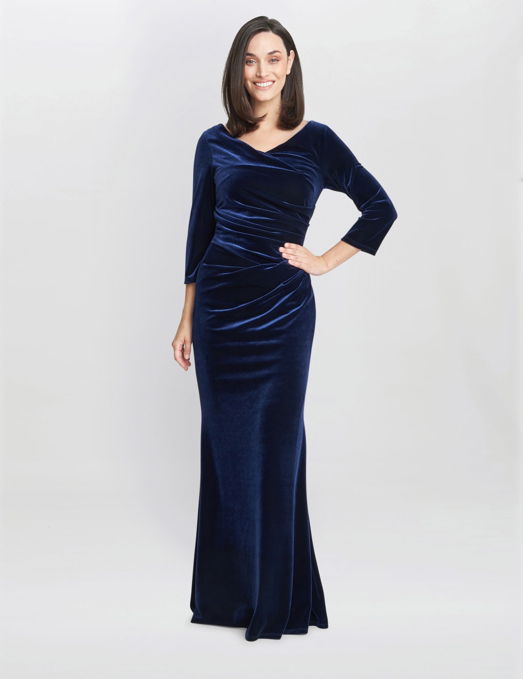 Gina bacconi clearance velvet dress