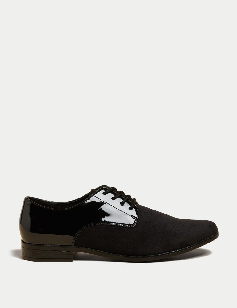 Patent Lace Up Flatform Brogues, M&S Collection