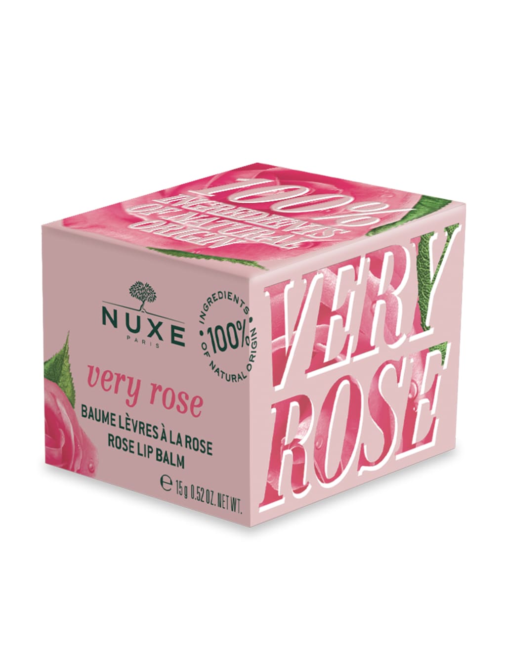 Baume à Lèvres 'Very Rose' 15g - Compatible, Format Baume, Pour Femmes