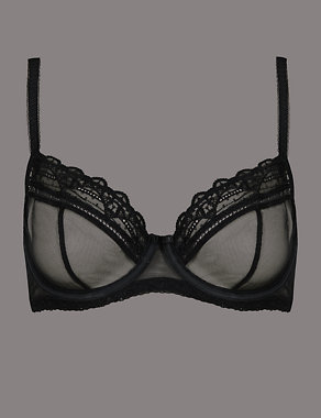 Victoriana Embroidery Non-Padded Underwired Balcony Bra Image 2 of 4