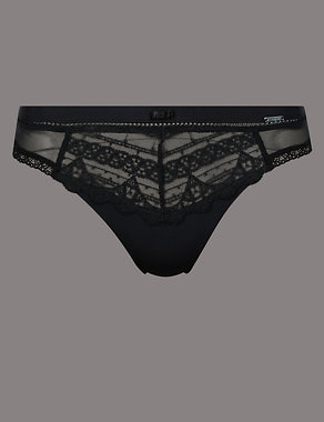 Victoriana Embroidery Thong Image 2 of 4