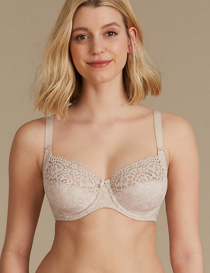Neuf Ex m&s riche coton Full Cup Bra Taille 36 C 
