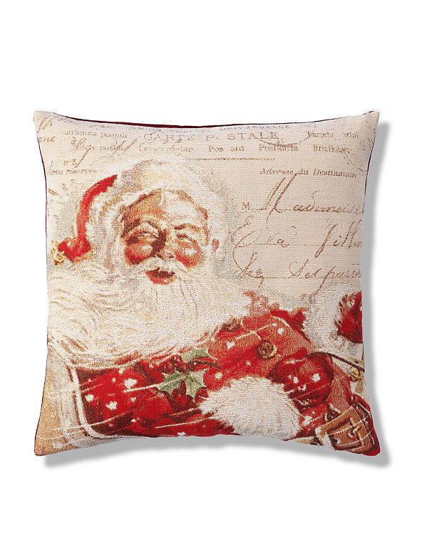 Vintage Inspired Santa Cushion Image 1 of 2