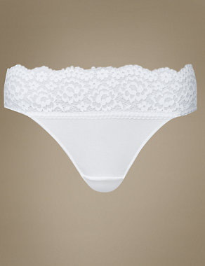 Vintage Lace Waist Thong Image 2 of 3