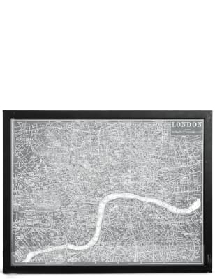 Vintage London Map Wall Art M S