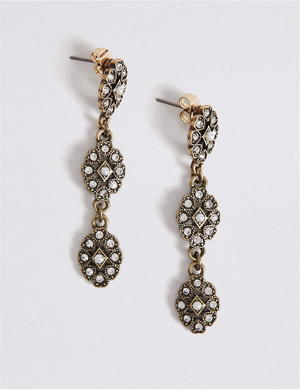 Vintage Pearl Drop Earrings Image 1 of 2
