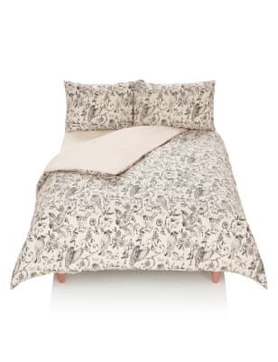 Vintage Style Bird Print Bedding Set M S