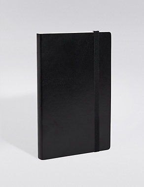 Vintage Style Black Softcover A5 Notebook Image 2 of 3