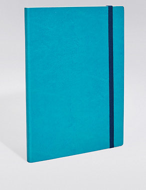 Vintage Style Blue Softcover B5 Notebook Image 2 of 3